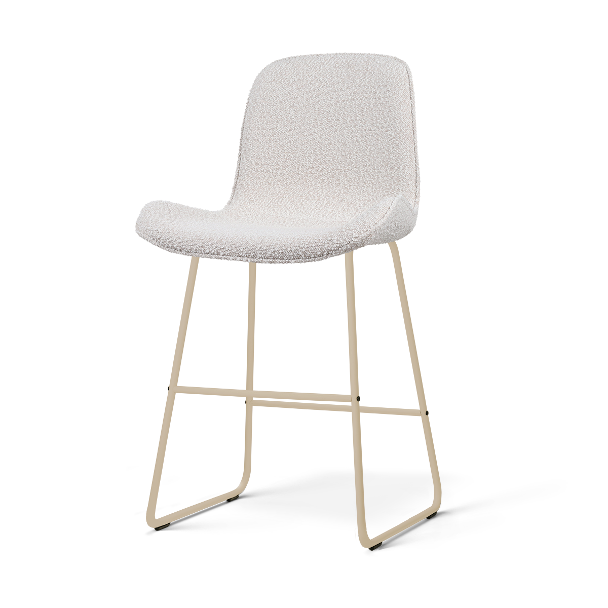 Nolon Nino-Fé barkruk bouclé beige - beige onderstel - 65 cm