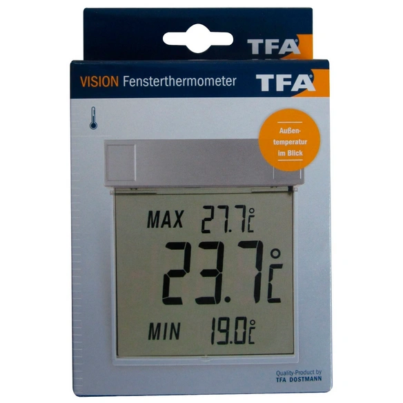Digitalthermometer, Breite: 9,7 cm, Temperaturbereich: -25 bis 70 °C