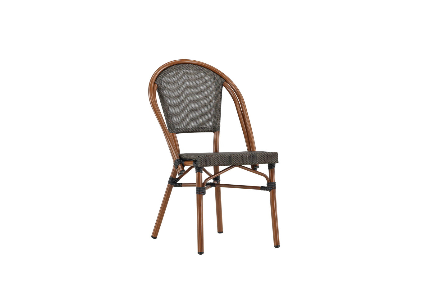 Fjôrd - Caféstoel Zwart Metaal - Guarda - Set van 2
