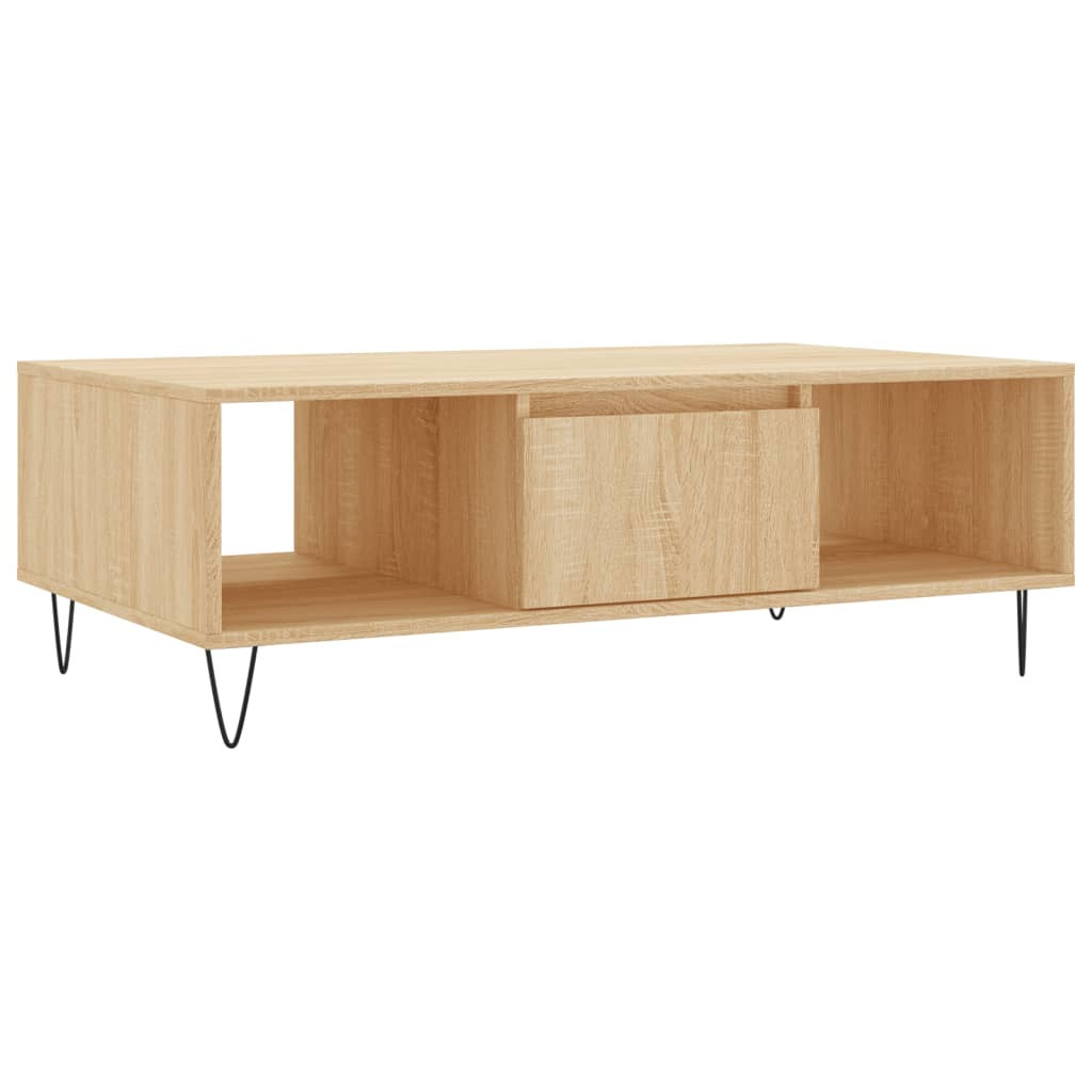 Stolik Kawowy Ława Stół Brązowy 104x60x35 Przegrody Do Salonu Do Pokoju