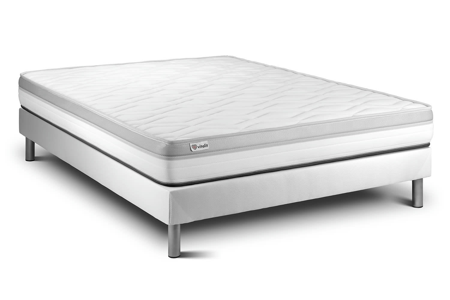 VITAL RELAX - Ensemble Mousse 180x200cm kit Blanc