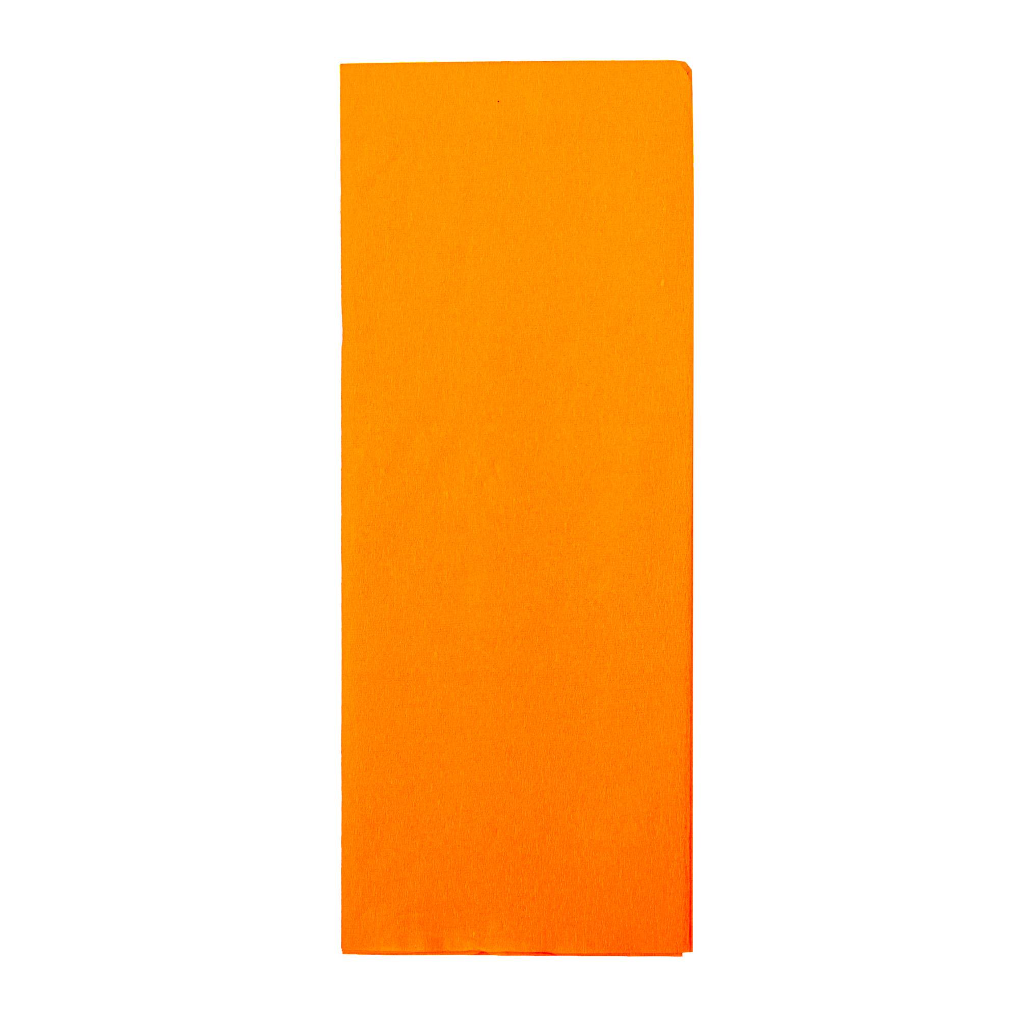 Orange Crepe Paper 100cm x 50cm