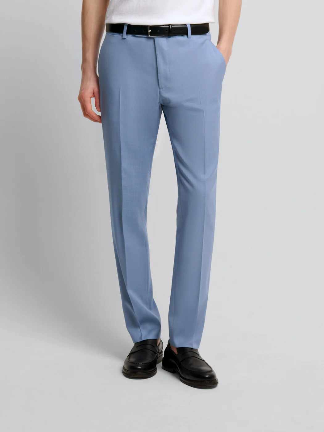 Pantalon de costume slim en laine