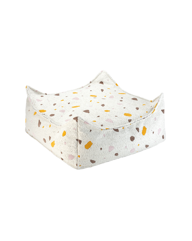 Wigiwama Terrazzo Vierkante Poef - Multi_Color