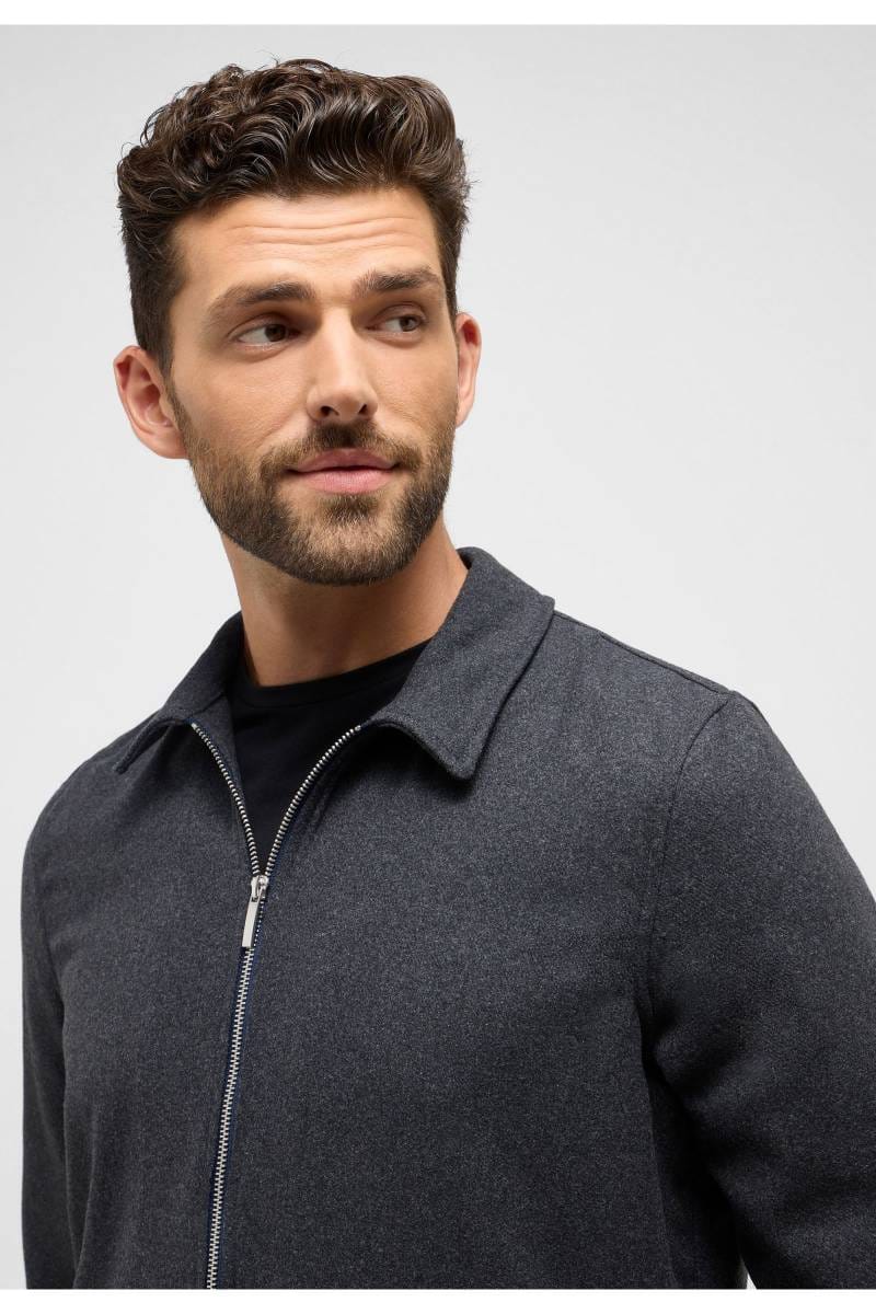 ETERNA 1863 Modern Fit Hemdjacke silber, Einfarbig