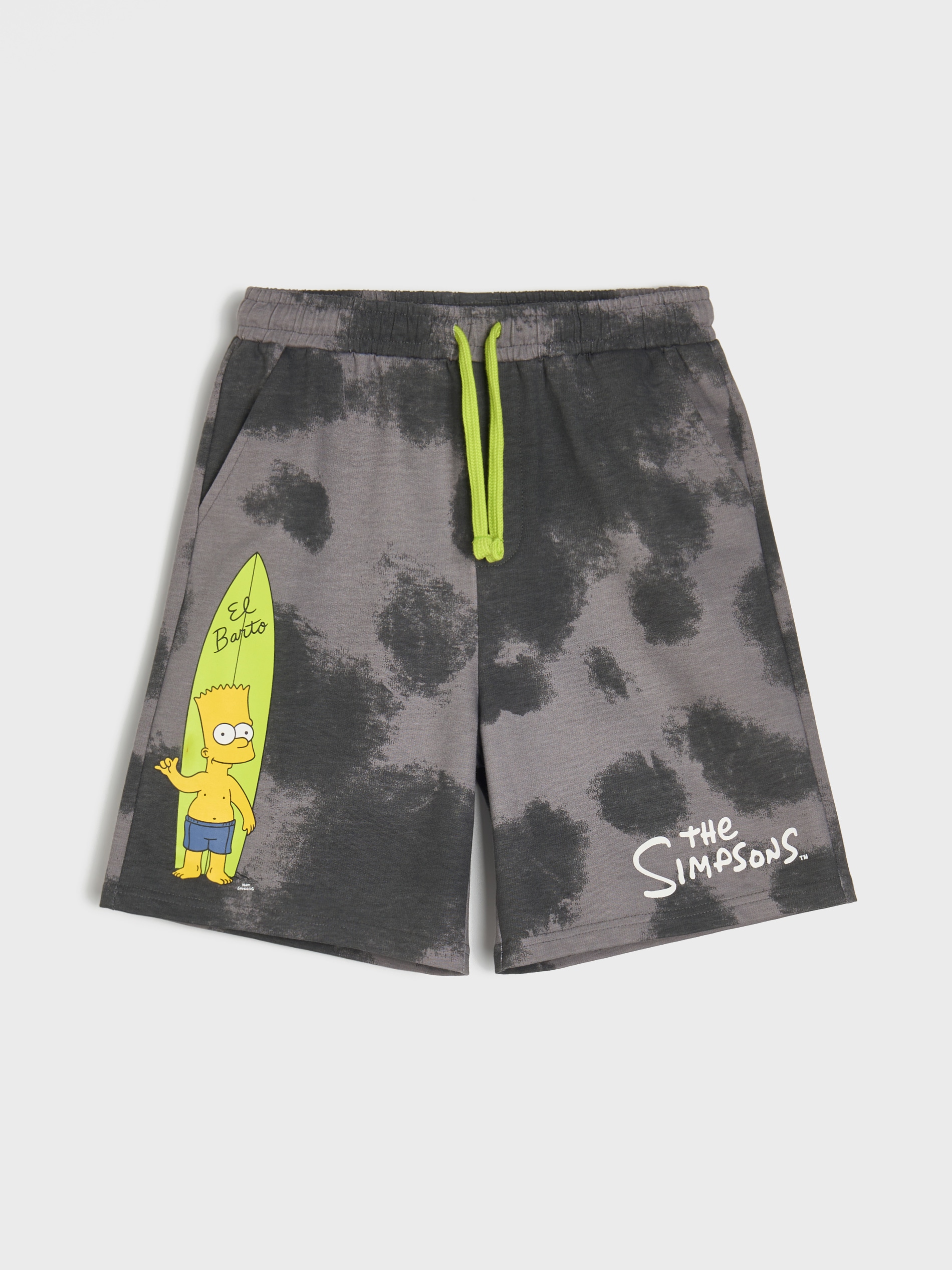 Luźne szorty z nadrukiem The Simpsons