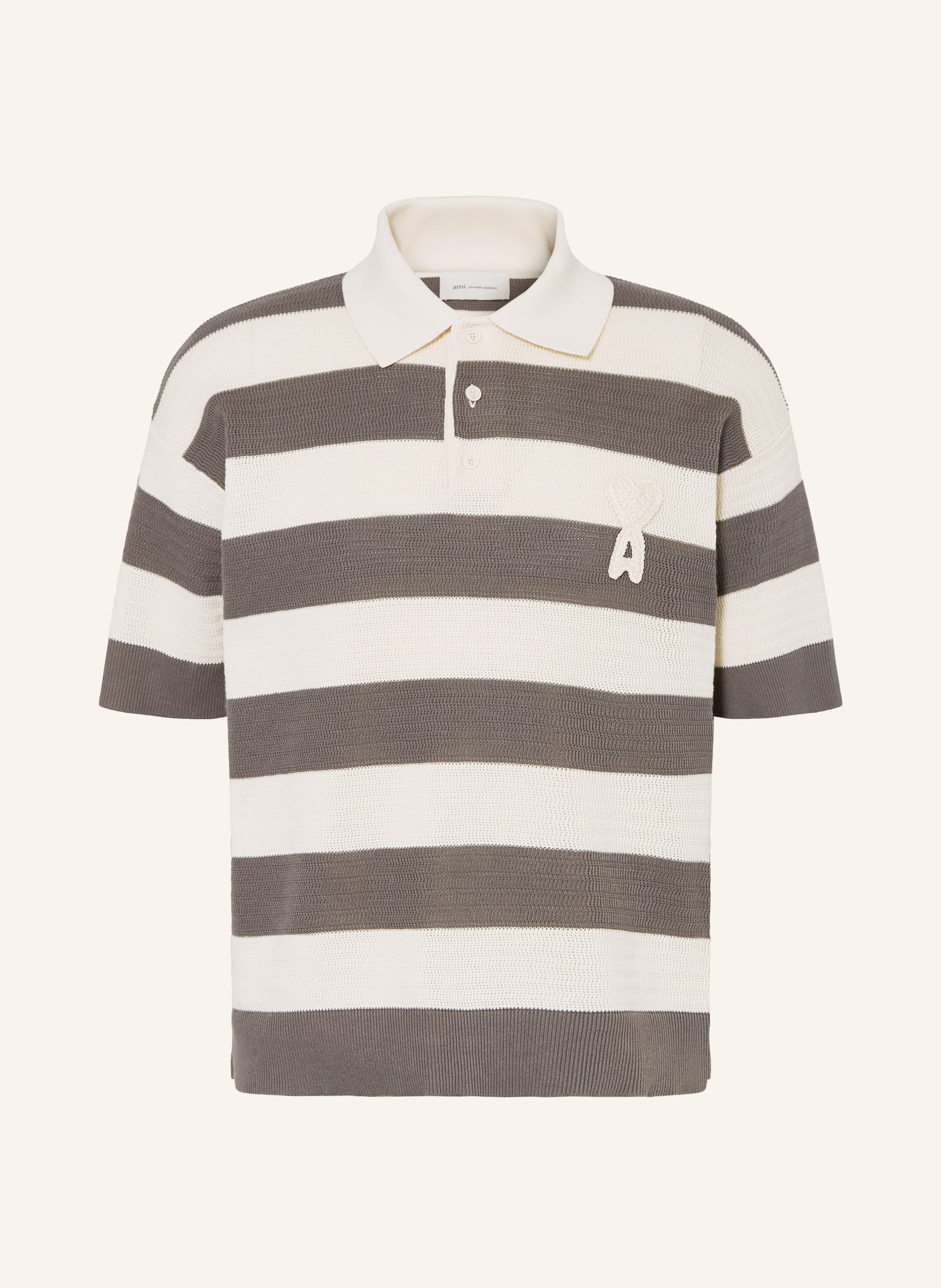 Ami Paris Strick-Poloshirt