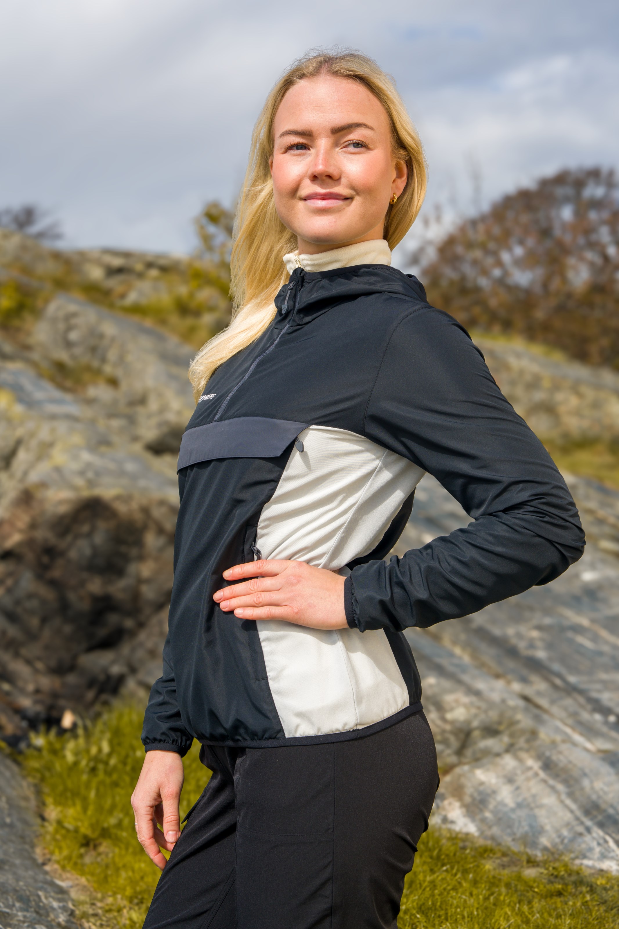 Vindestad packable anorakk
