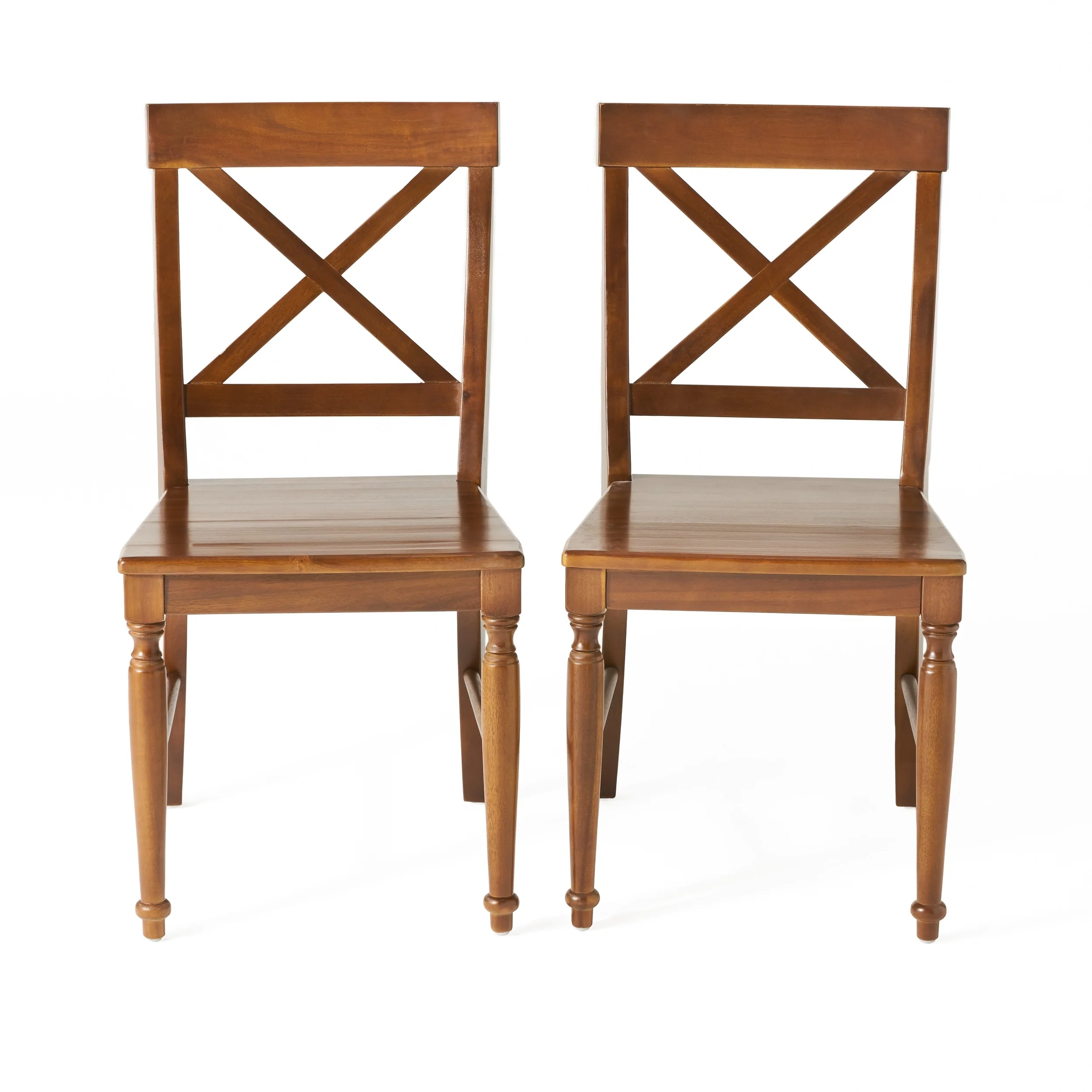 Rovie Acacia Wood Dining Chair (Set of 2) by Christopher Knight Home