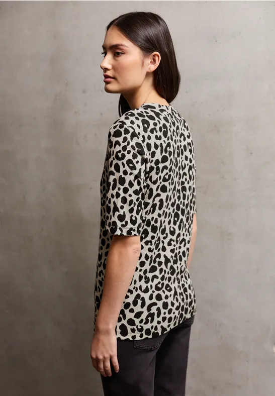 Gemustertes Kurzarmshirt