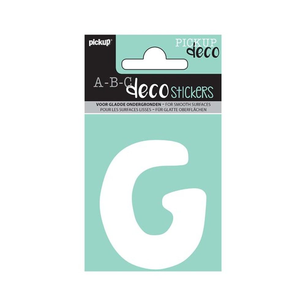 SKILT PICKUP ABC DECO EMMA 70 MM G HVIT