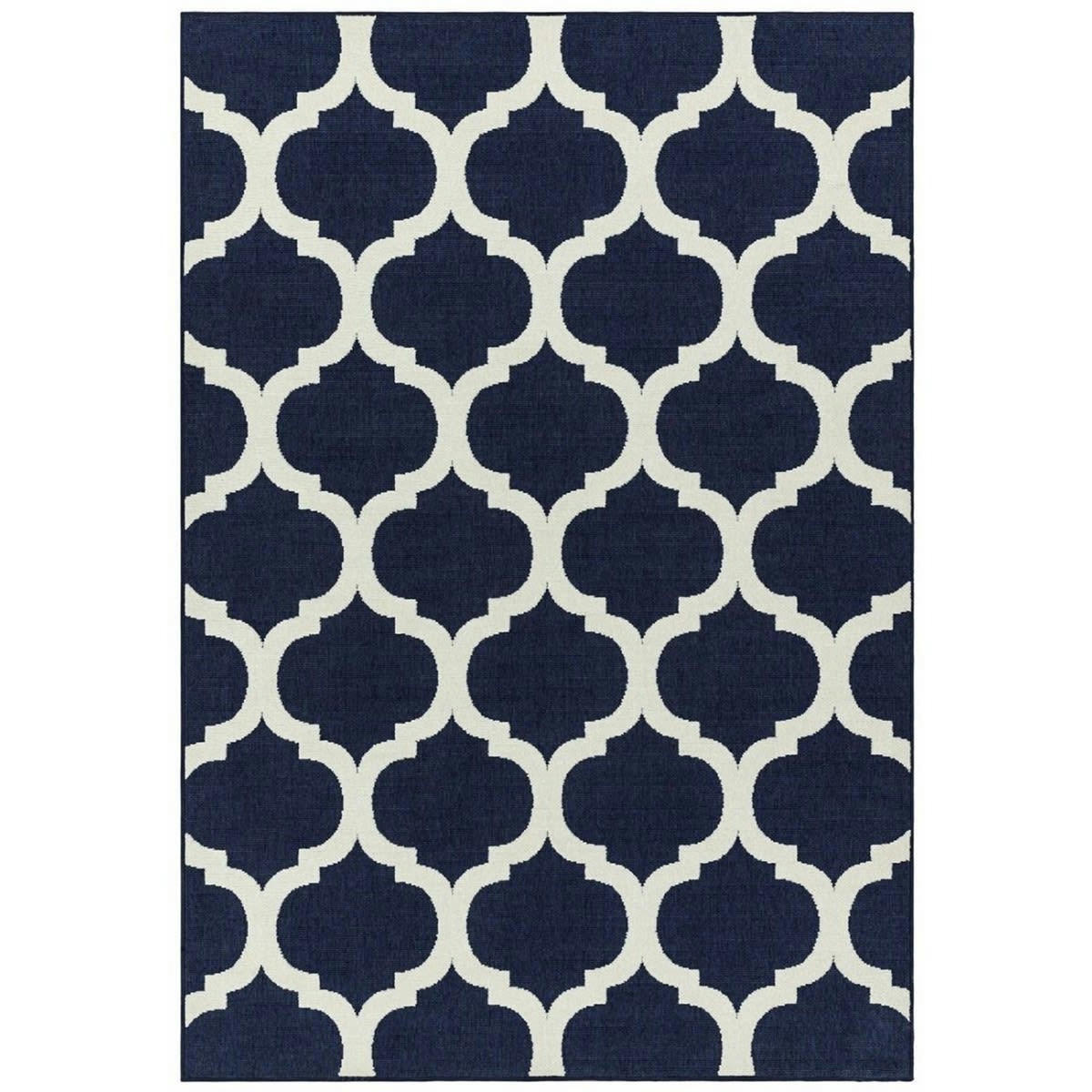GORBIO - Tapis intérieur extérieur en Polypropylène Bleu 200x290 cm