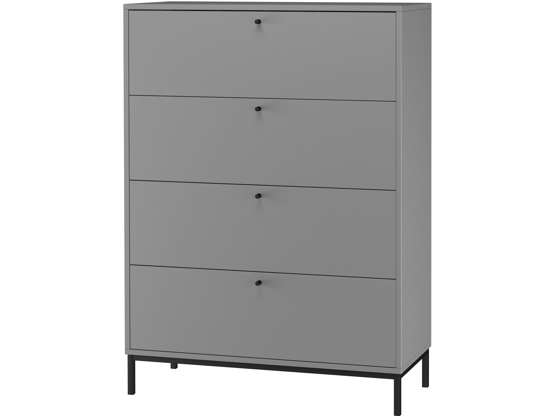 CELINE - Commode avec 4 tiroirs Gris