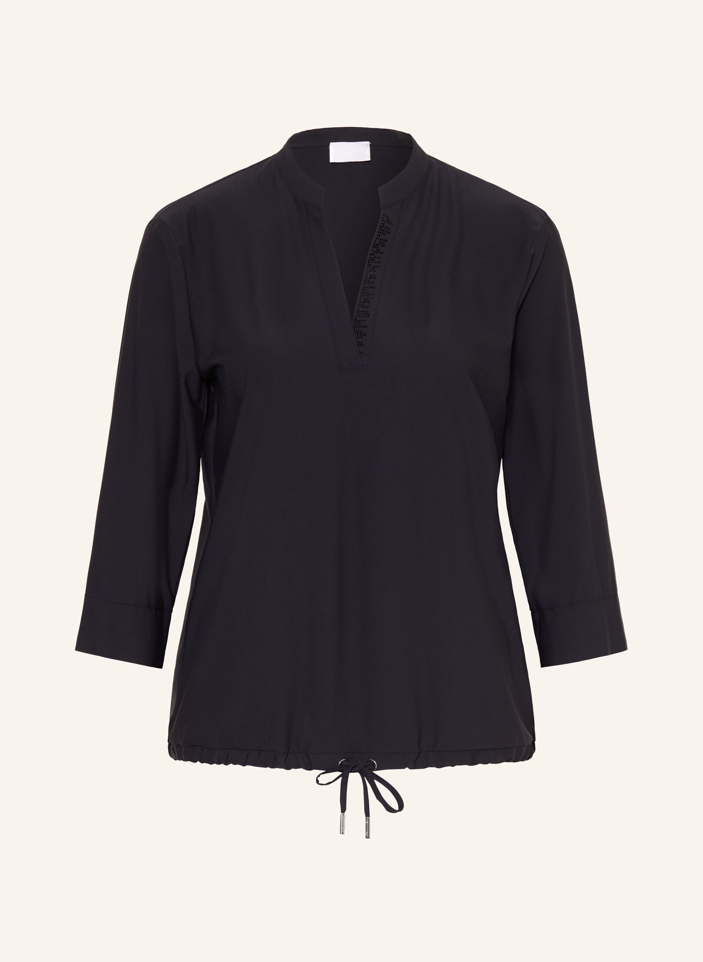 SPORTALM Blusenshirt mit Schmucksteinen und 3/4-Arm