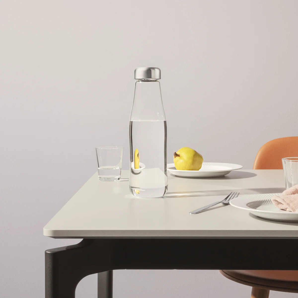 Eva Solo - Glaskaraffe mit Verschluss 1,3 l, Edelstahl / klar