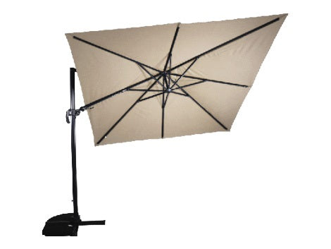 Lesli Living push-up parasol VirgoFlex - beige - 300x300cm