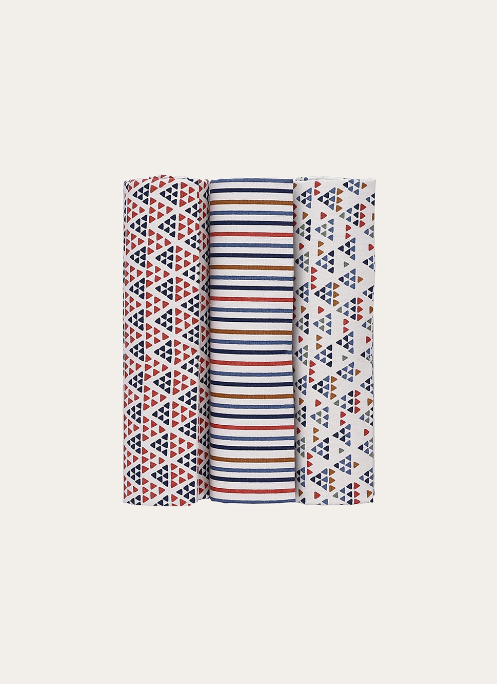 SAC DE 3 TORCHONS ELYO MULTICOLORE