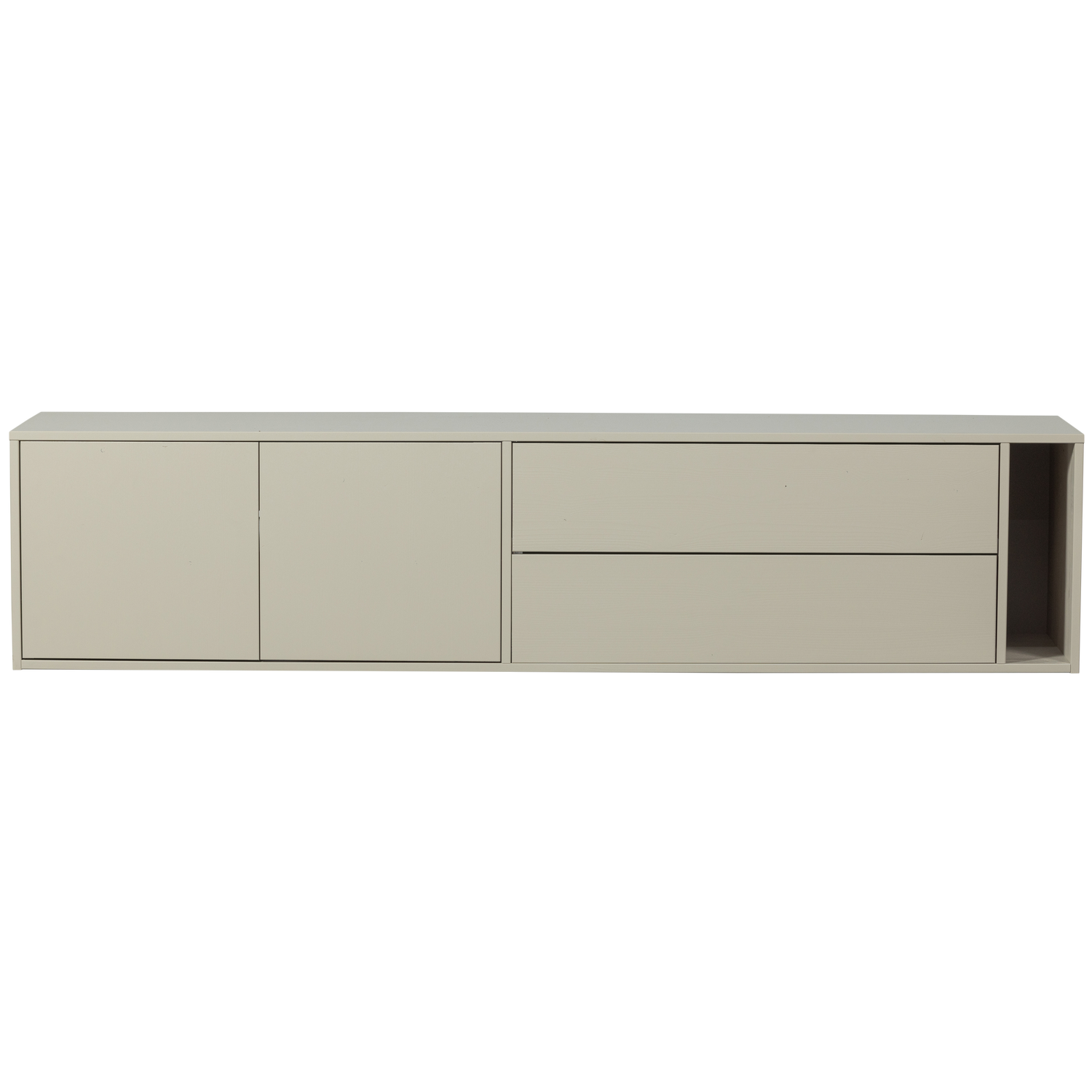 vtwonen tv-meubel Settle Down - Grenenhout - Dust - 45x200x44