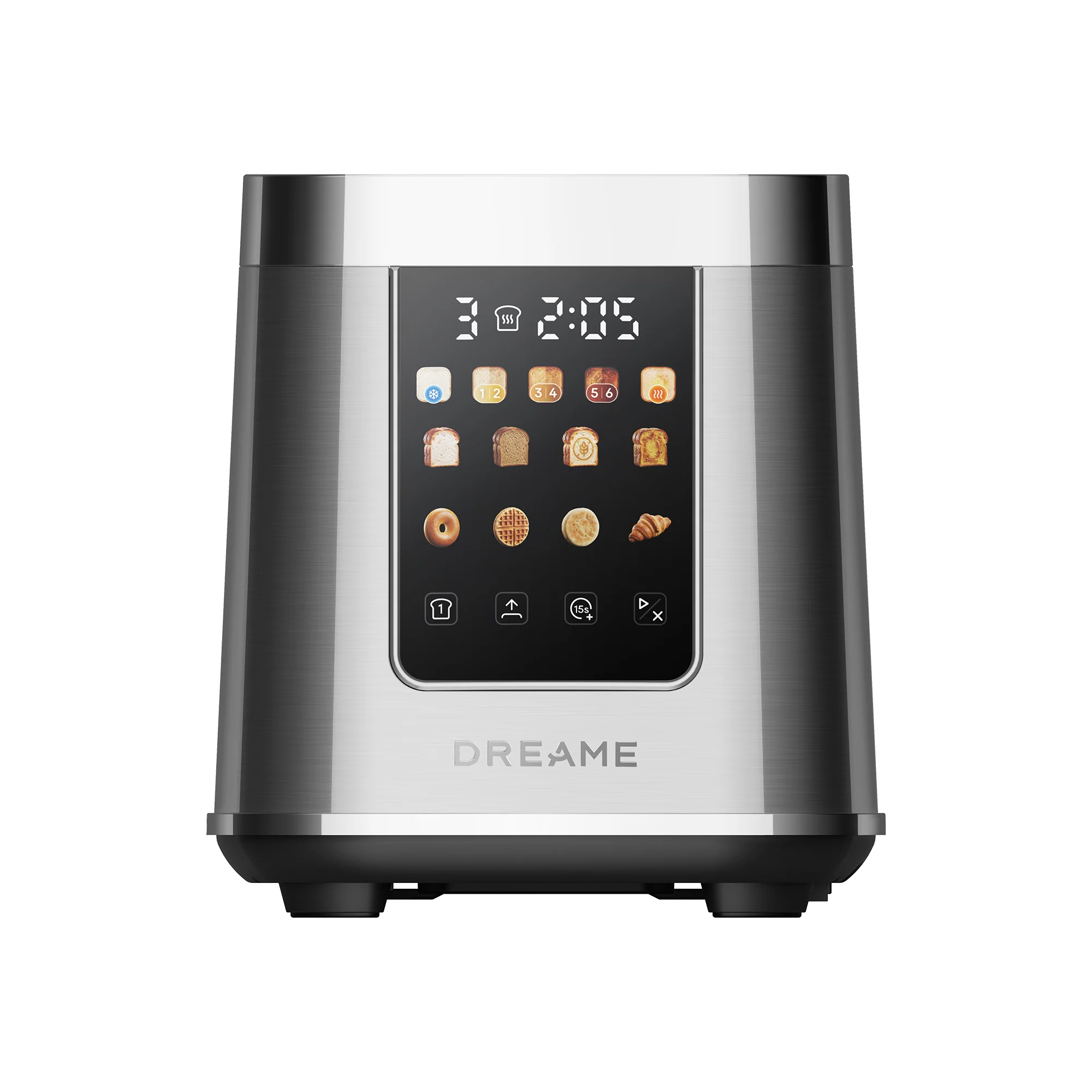 Grille-pain intelligent ToastControl™ Argente