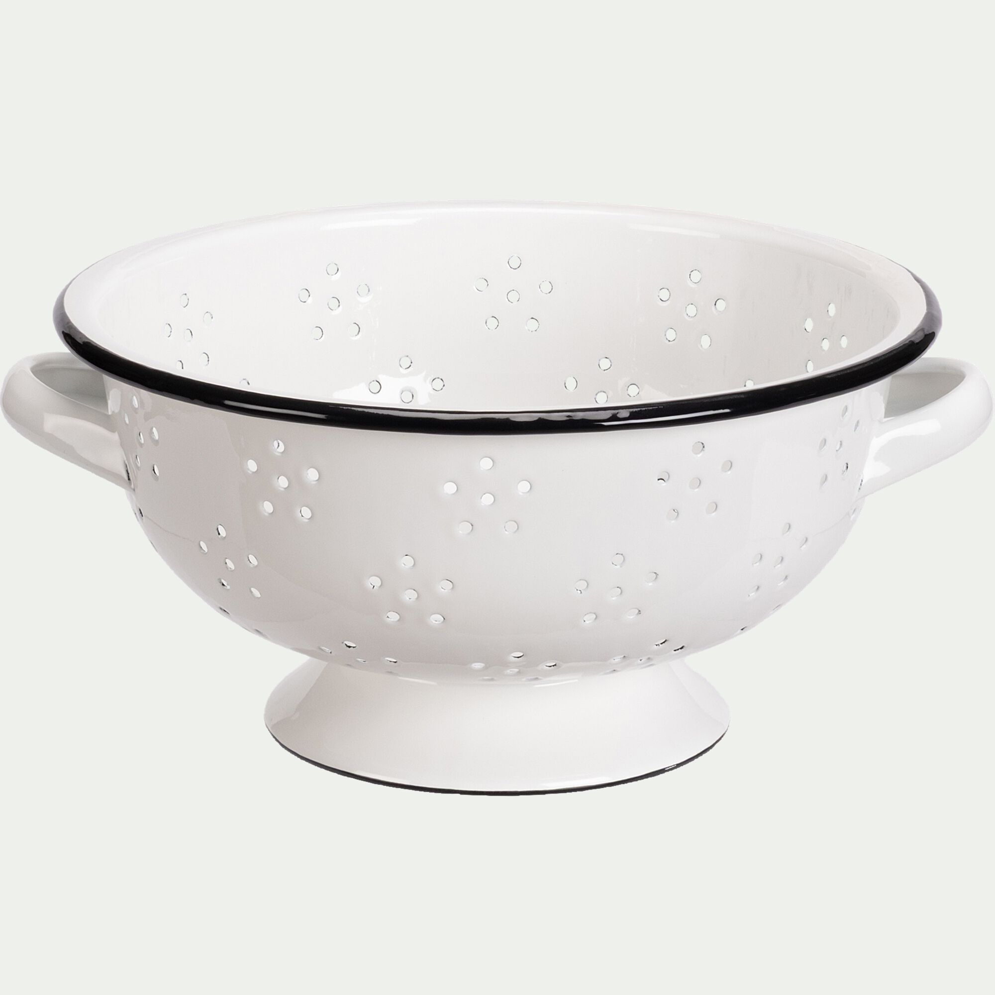 CIGOGNE - Passoire en acier D22cm - blanc