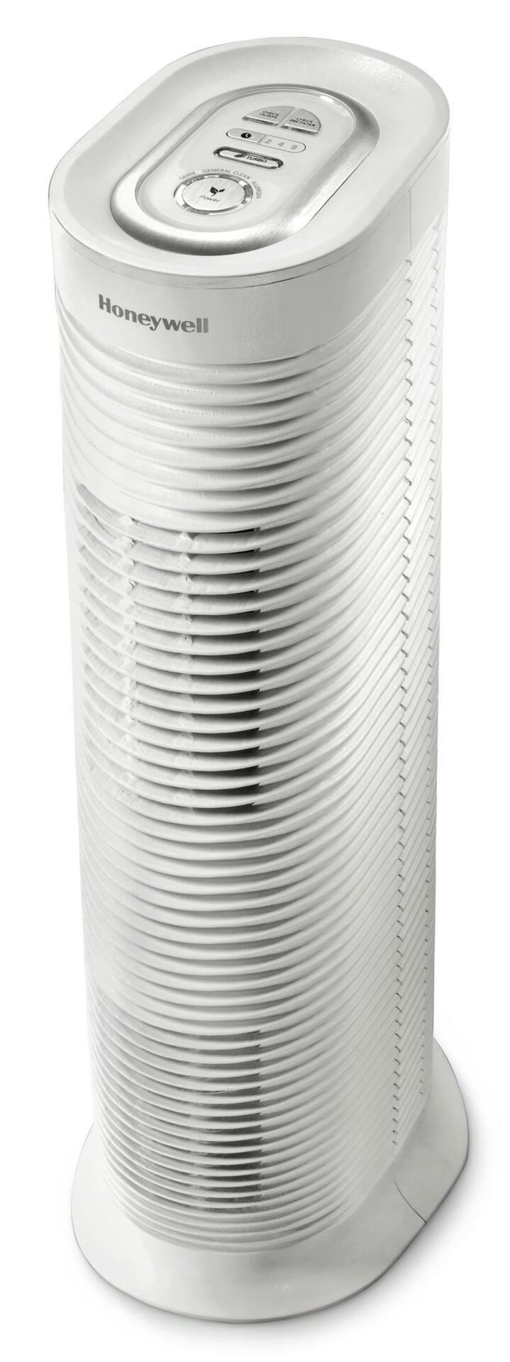 Honeywell HPA164C True HEPA Tower Air Purifier, Removes Allergens & Odours, White, Medium-Large Room
