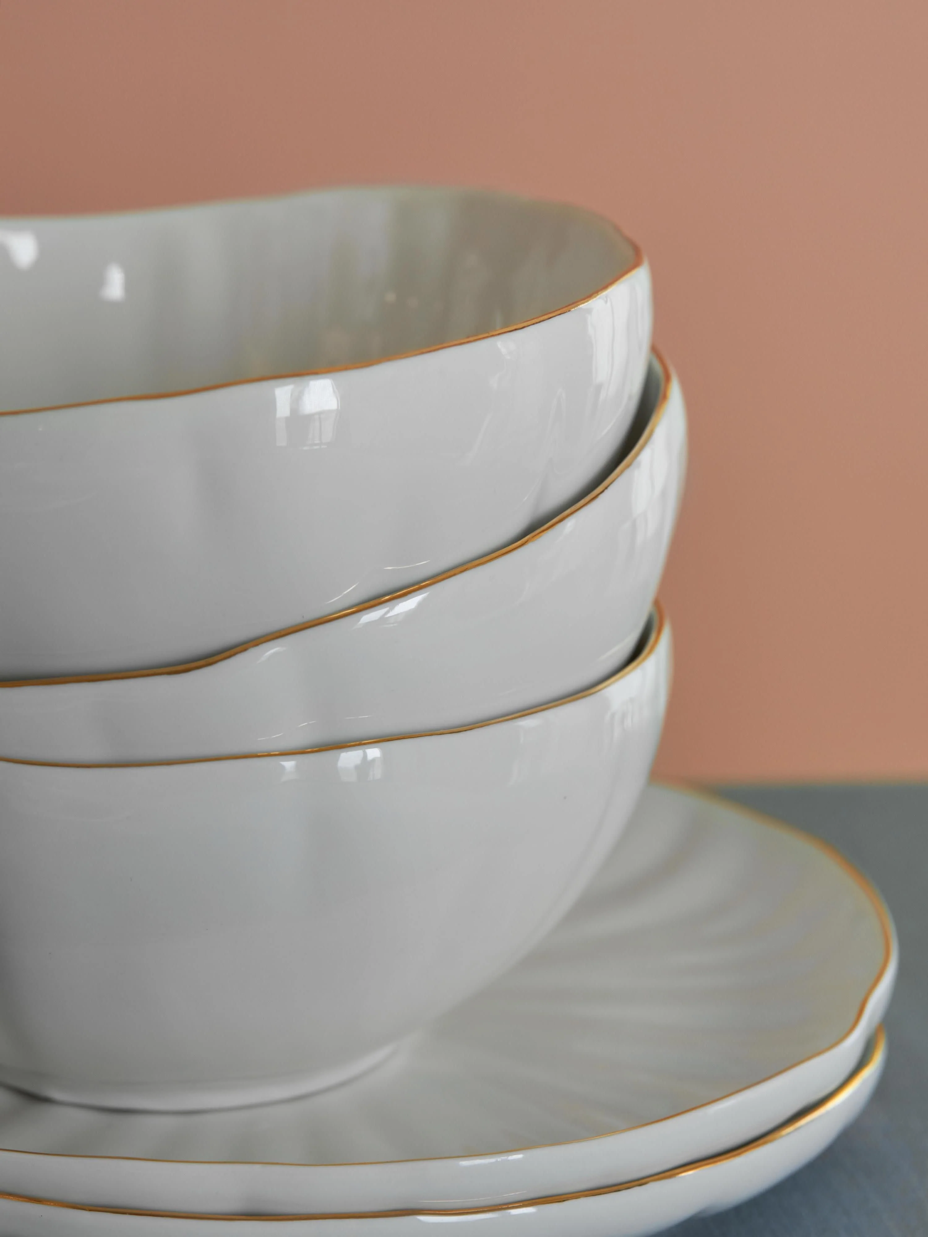 Porzellan-Schälchen Sali mit Relief, 2er-Set