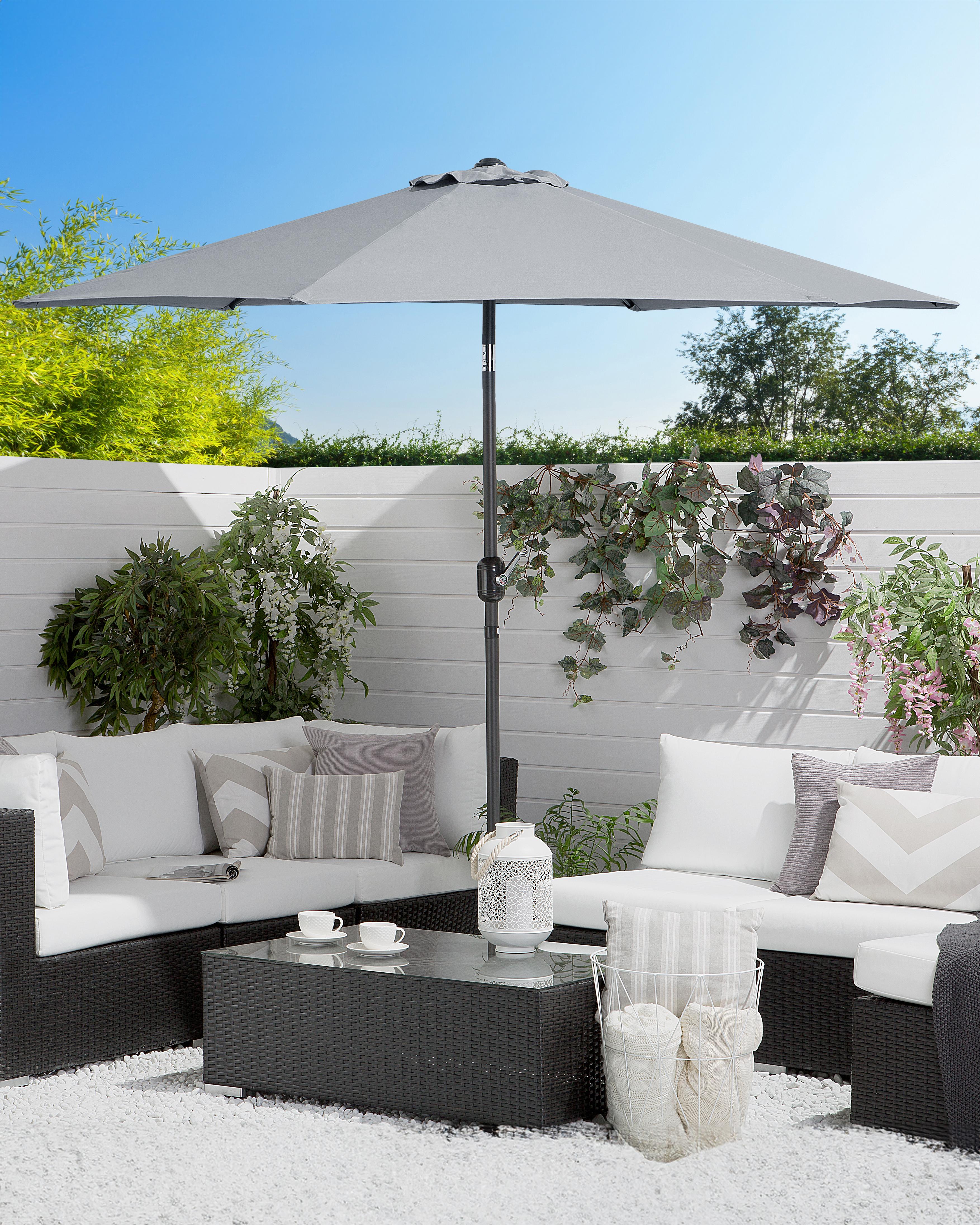 Market Parasol 270 cm VARESE Dark Grey