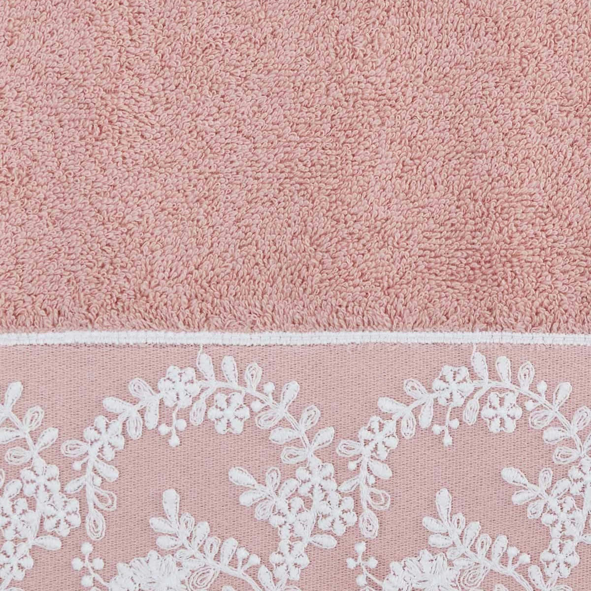 YASMEEN - Serviette de toilette Nude 50x100 cm