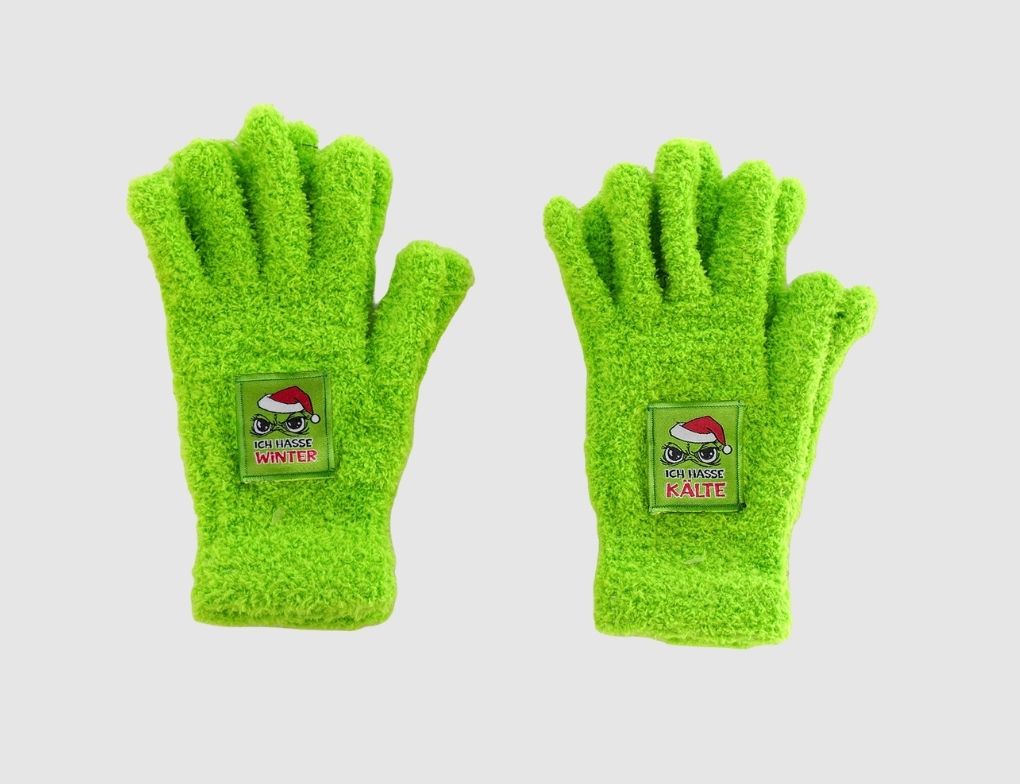 Handschuhe Festtagsmuffel Grün