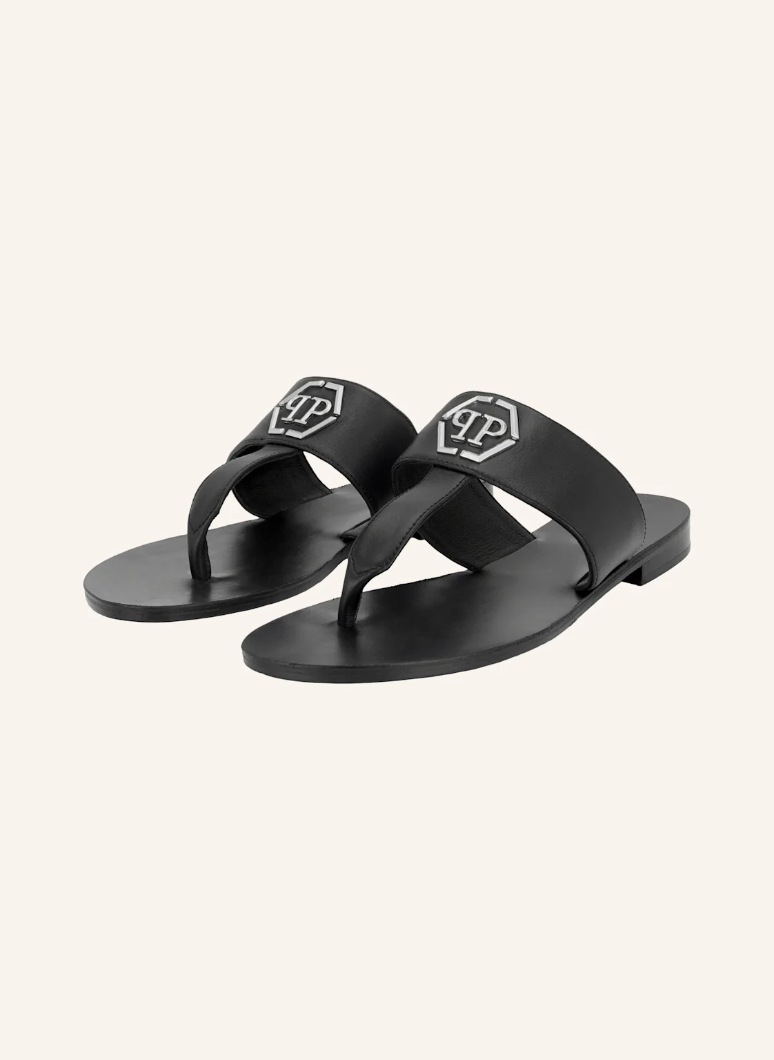 PHILIPP PLEIN Flache Sandalen HEXAGON