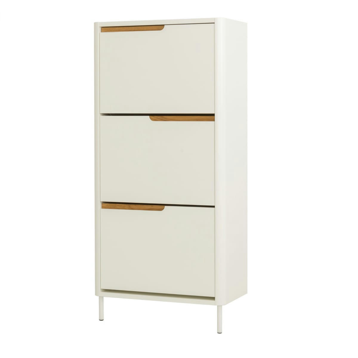 PATIPATI - Meuble à chaussures design en bois blanc