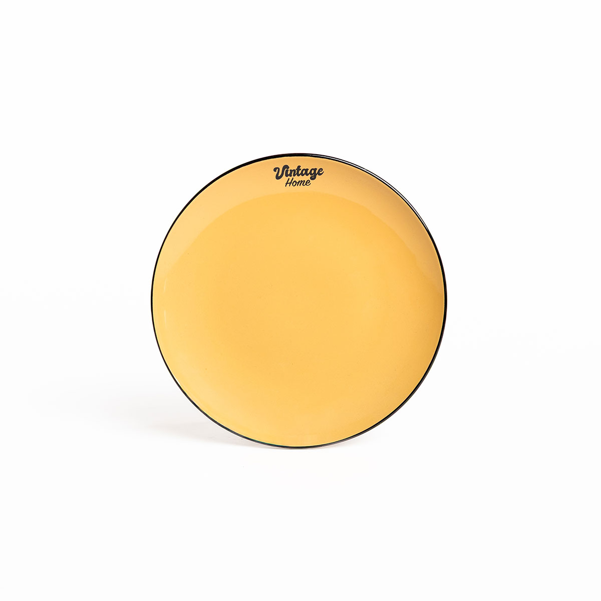 Prato raso BE VINTAGE amarelo 27cm