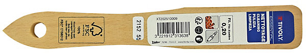Brosse de nettoyage pour bougie automobile Tivoy manche bois et fil laiton