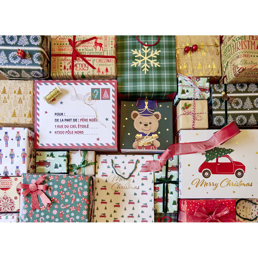 Ruban décoratif No&euml;l organza 15m (3 modèles)