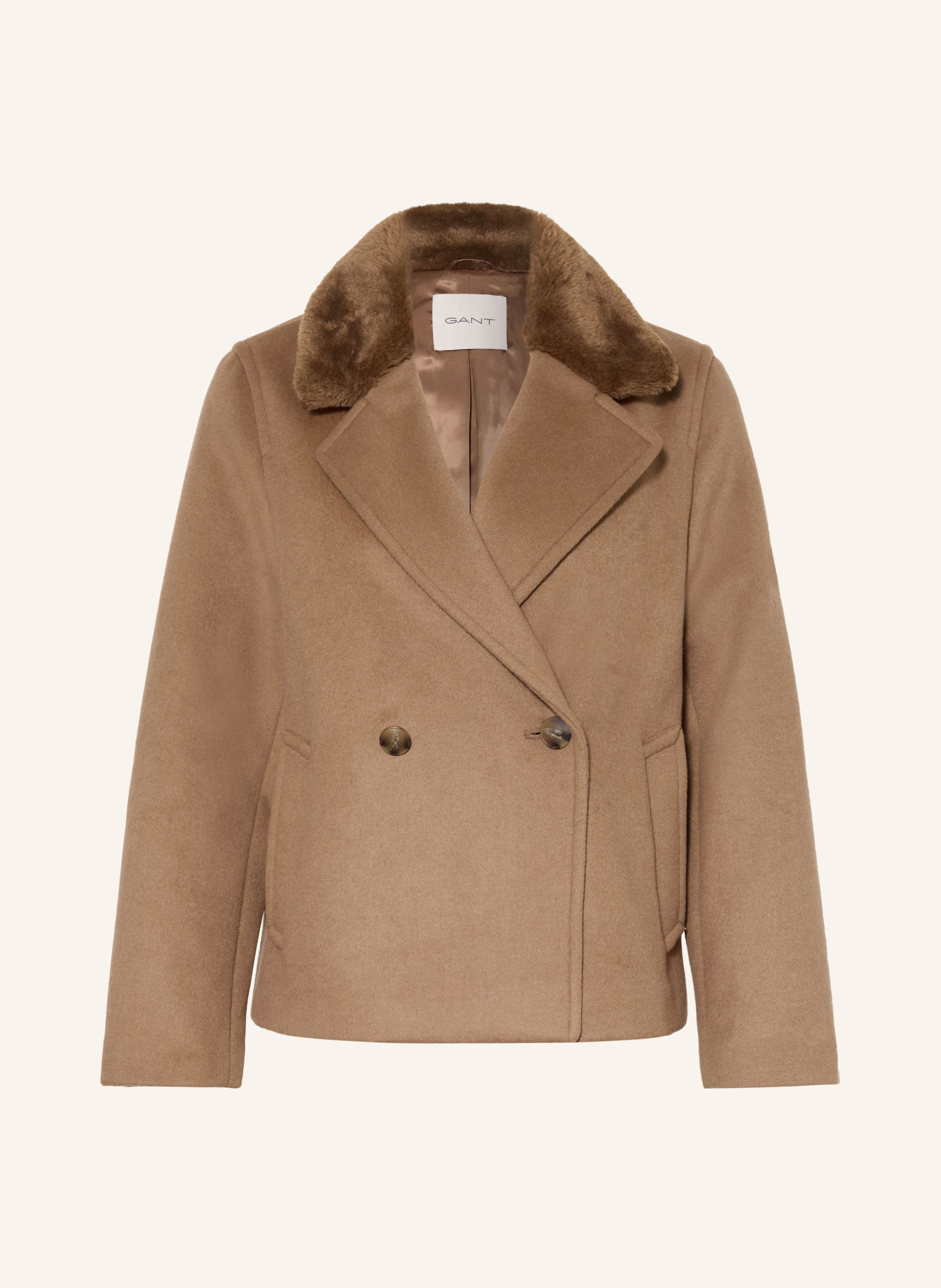 GANT Jacke mit Kunstpelz