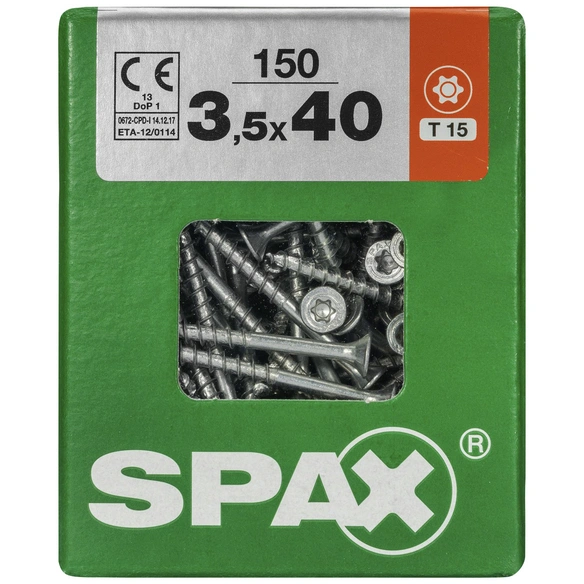 Universalschraube, 3,5 mm, Stahl, 150 Stk., TRX 3,5x40 L