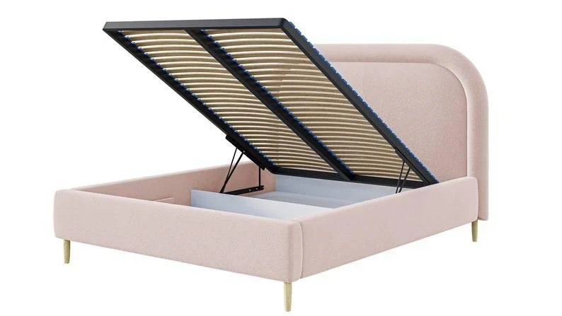 Bedframe Lorena chenille 140 x 200 cm