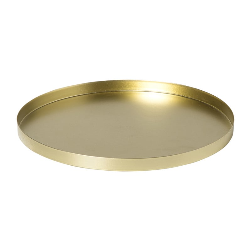Plateau rond - goud - &Oslash;25x1.5 cm