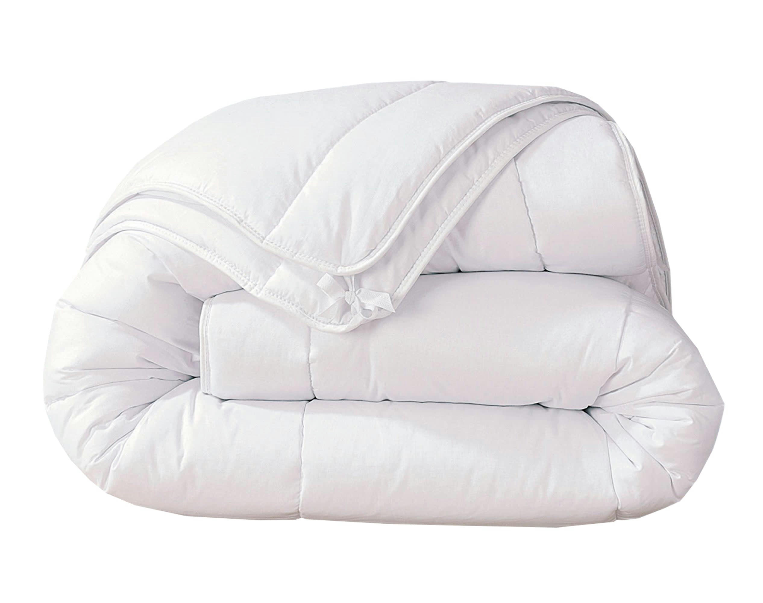 HOYA - Couette 4 saisons 200x200 blanche en polyester 200+300 g/m²