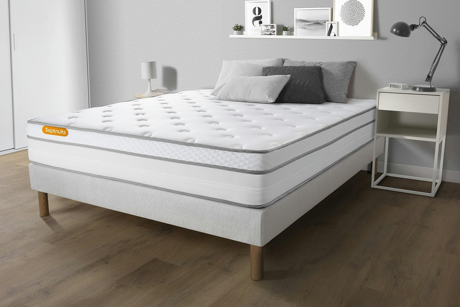 MEMO LUXE - Matelas 140x200 Ressorts et mémoire de forme - Equilibré