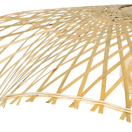 LAMPA WISZĄCA Tess 58 cm bambusowa AŻUROWY KLOSZ