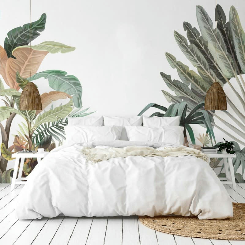 HARMONIE - Papier Peint Panoramique L336xH270cm Vert Végétal