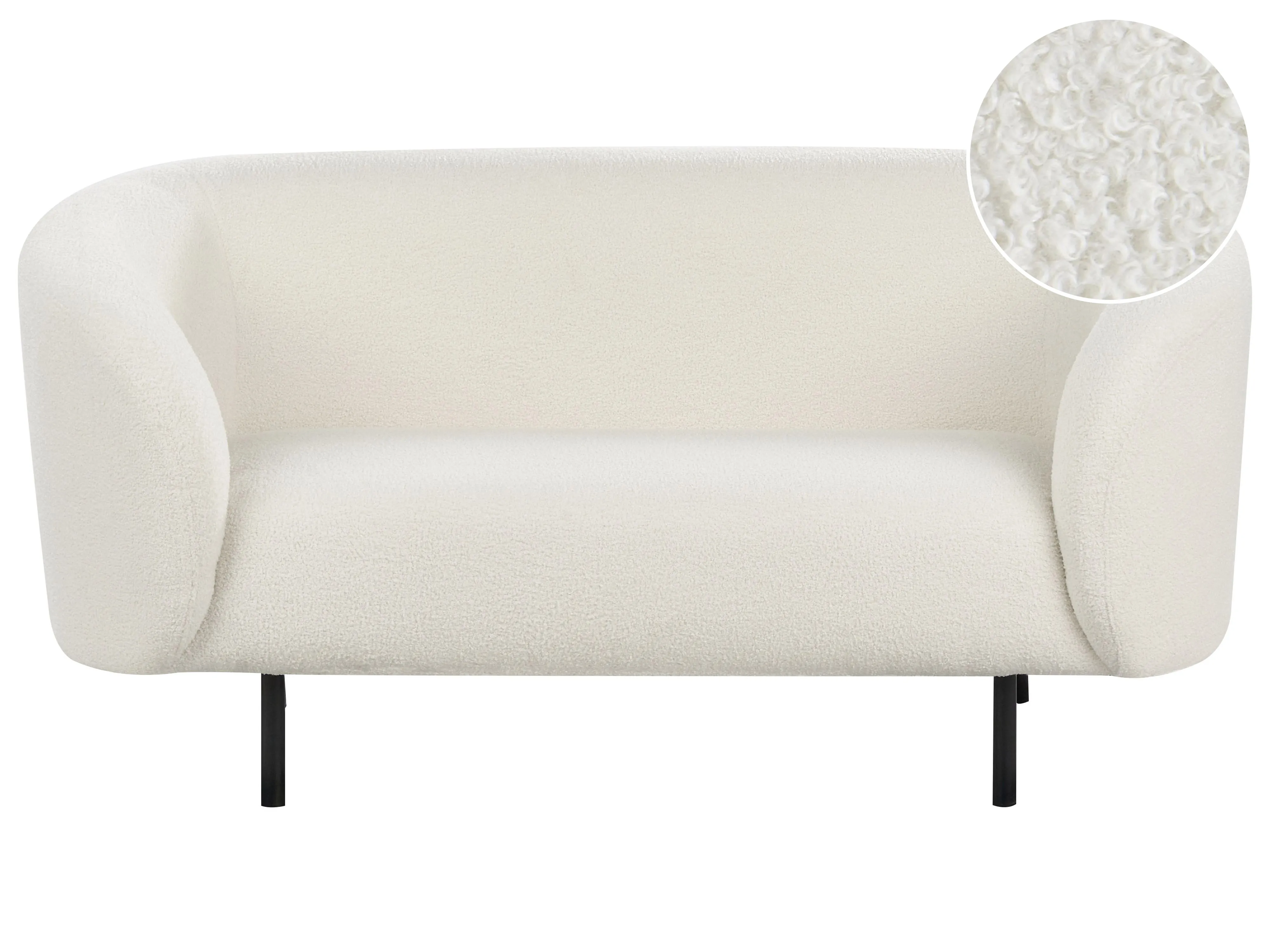 Armchair LOEN Boucle White