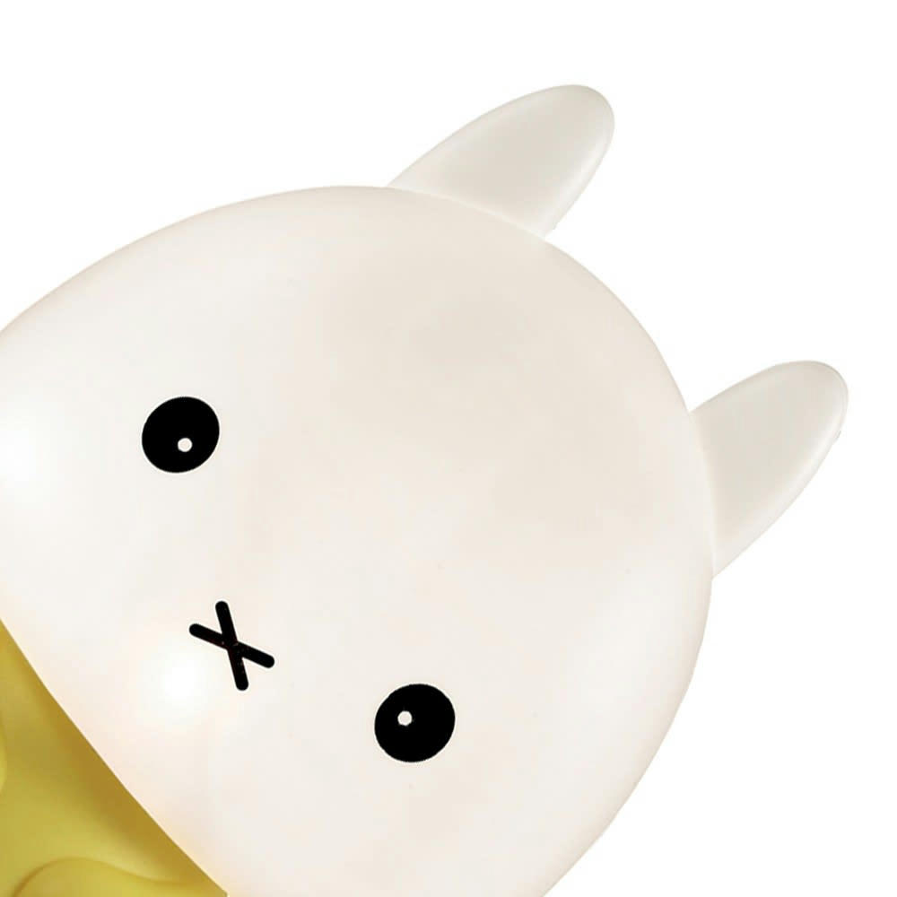 CONEJO - Lampe à poser pour enfant en forme de lapin jaune et blanc