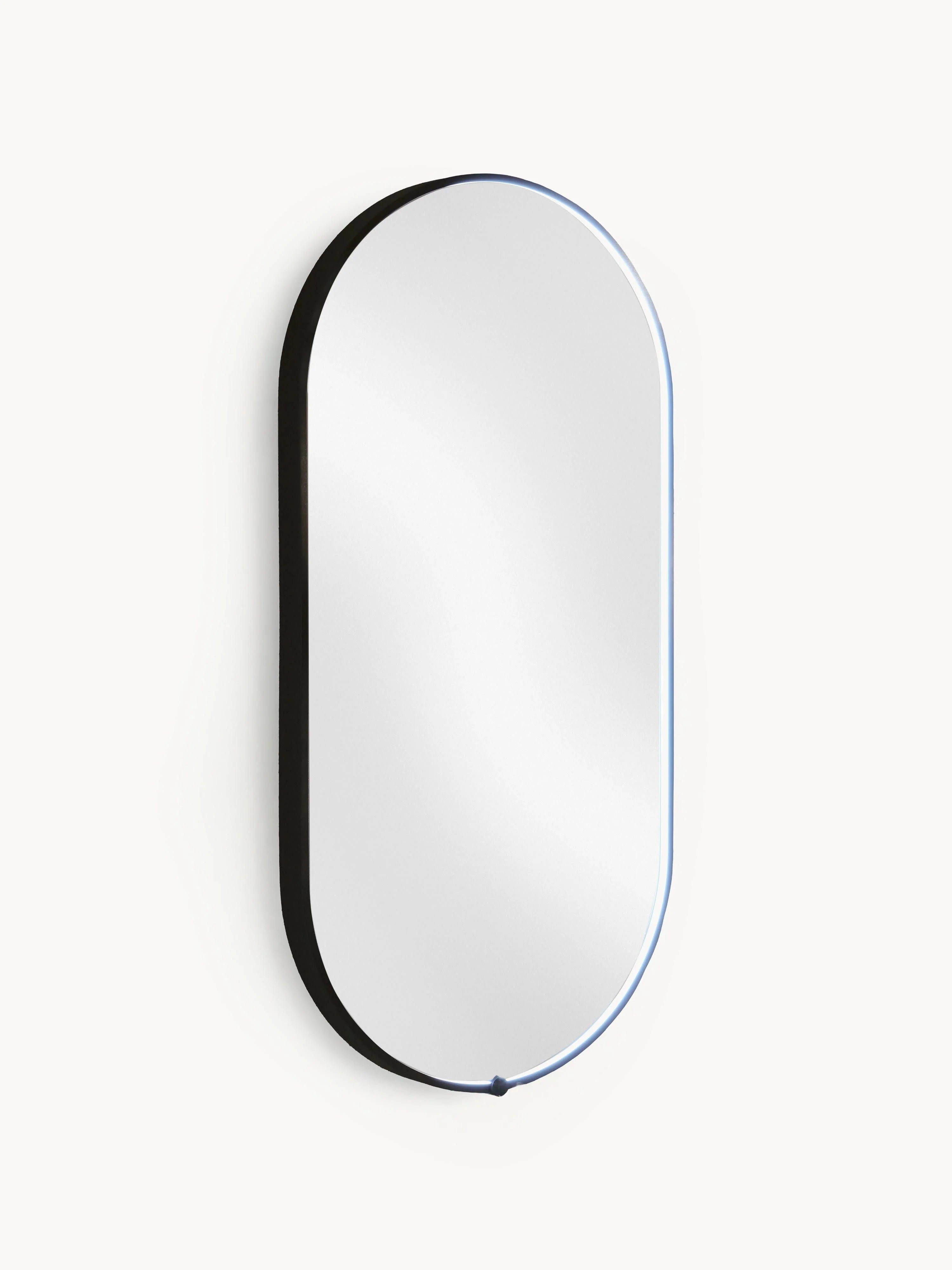 Ovaler Wandspiegel Avior mit LED-Beleuchtung