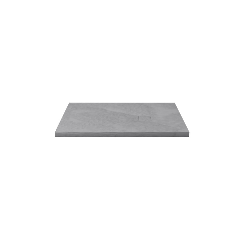 Receveur de douche Stone 2 gris rectangle 80 x 100 cm AURLANE
