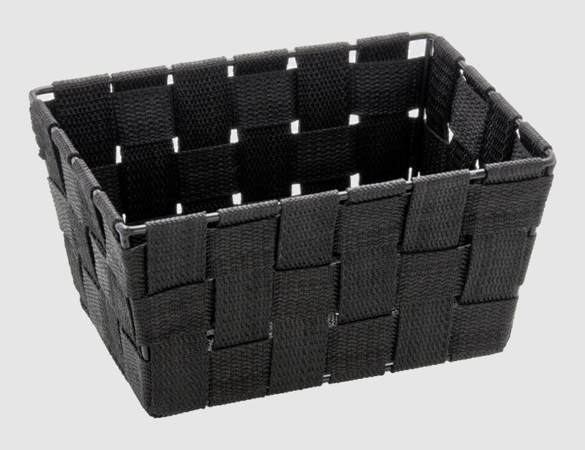 WENKO Aufbewahrungskorb Adria mini schwarz