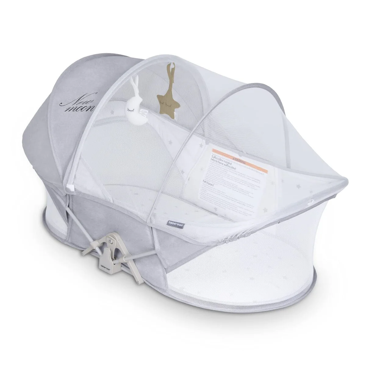 Baby Travel Bassinet Portable Bassinet-Folding Baby Bassinet in Bed Mini Travel Crib Infant Travel Bed with Mosquito Net
