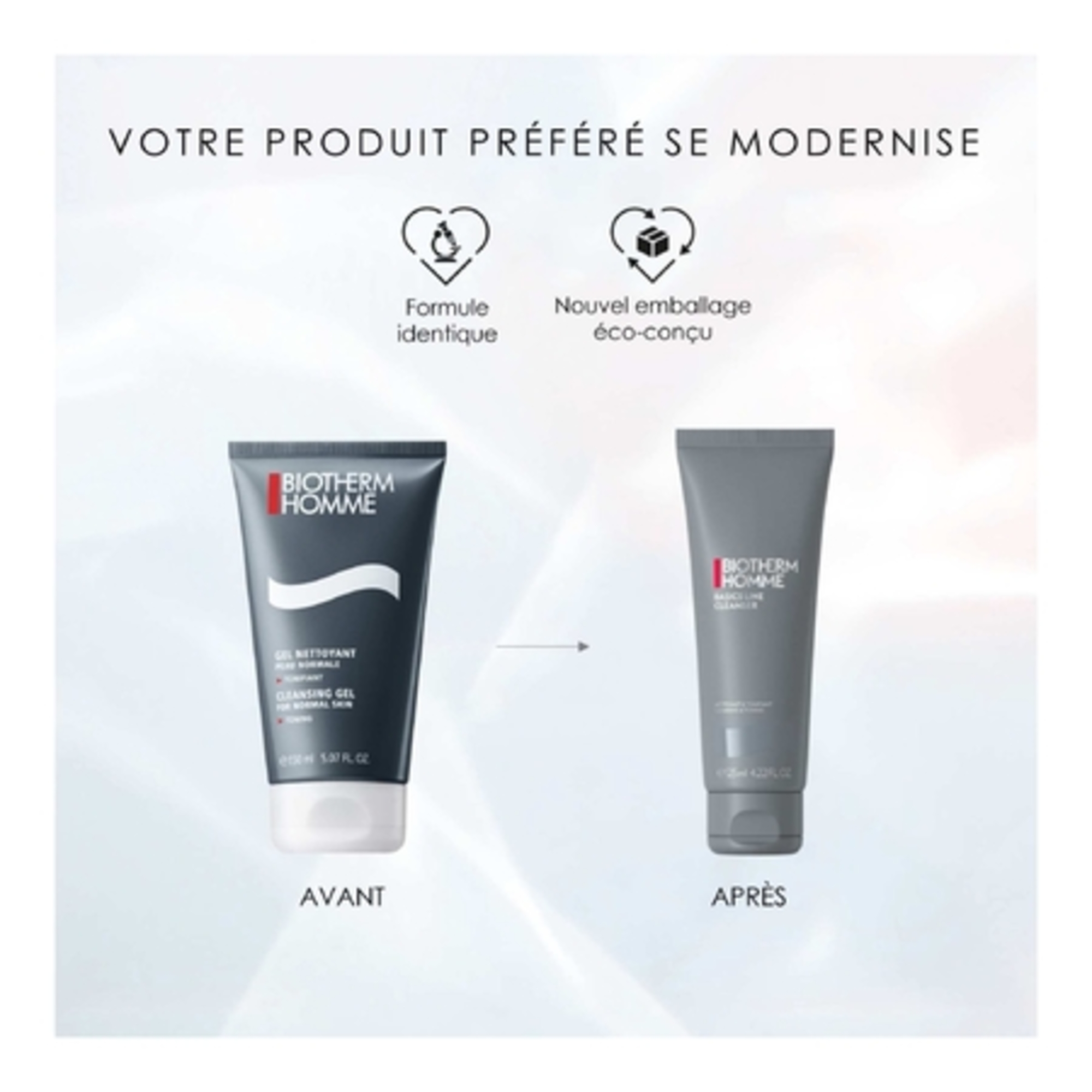 HOMMEGel nettoyant & tonifiant visage