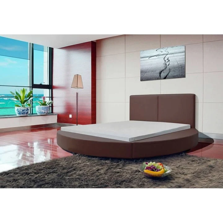 Greatime Modern Round Shape Platform Bed